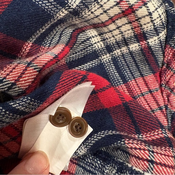 Lucky Brand mesa plaid flannel shirt. Classic fit pearl buttons Size M - Picture 14 of 14
